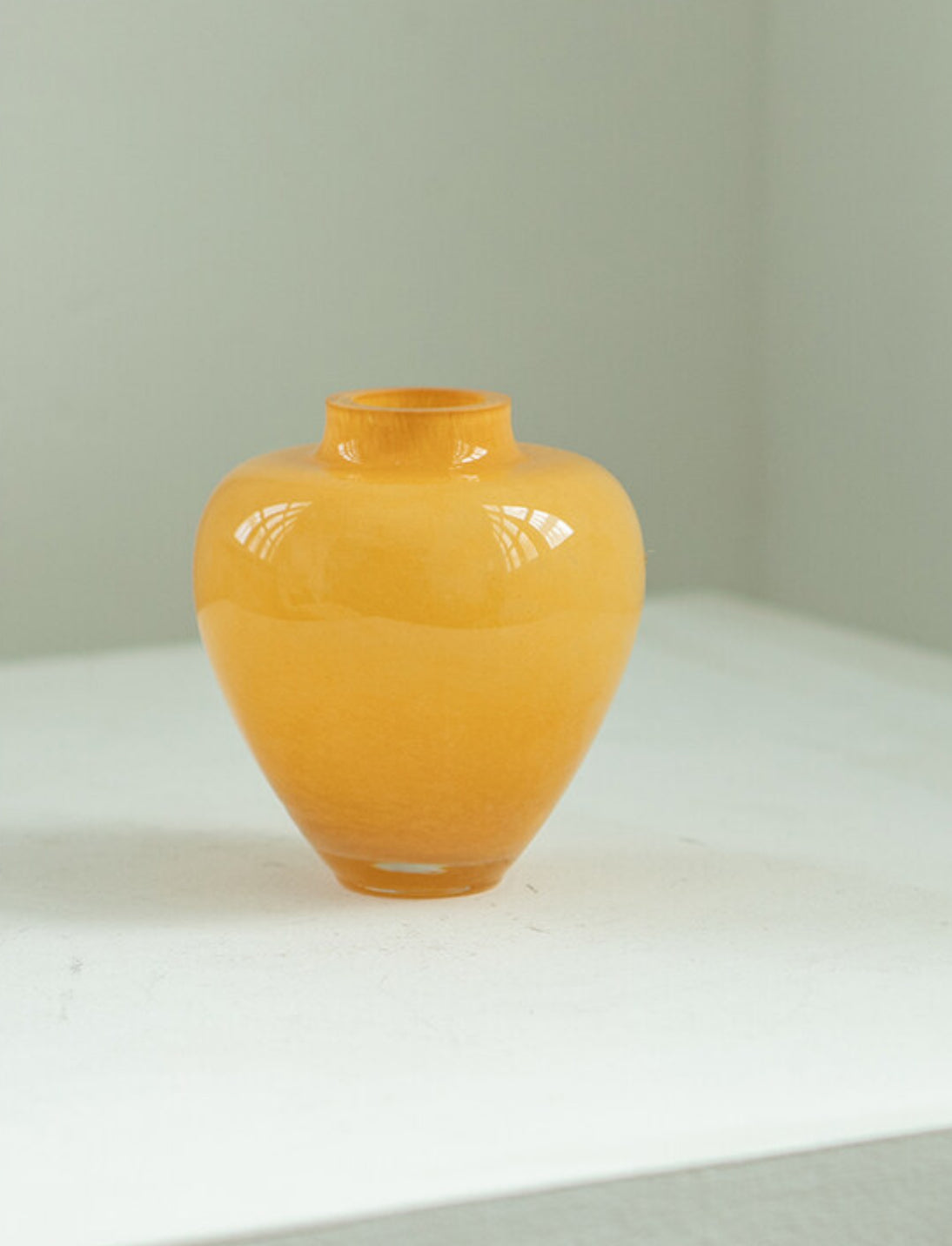 Clare Vase — Mustard (H13cm)