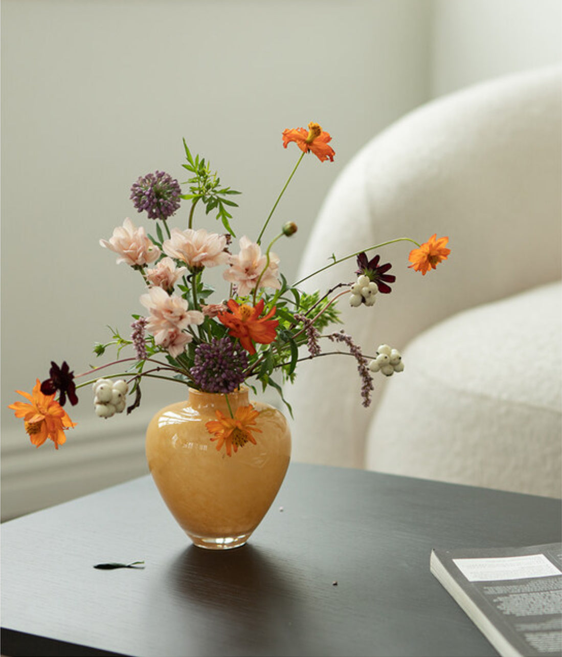 Clare Vase — Mustard (H13cm)
