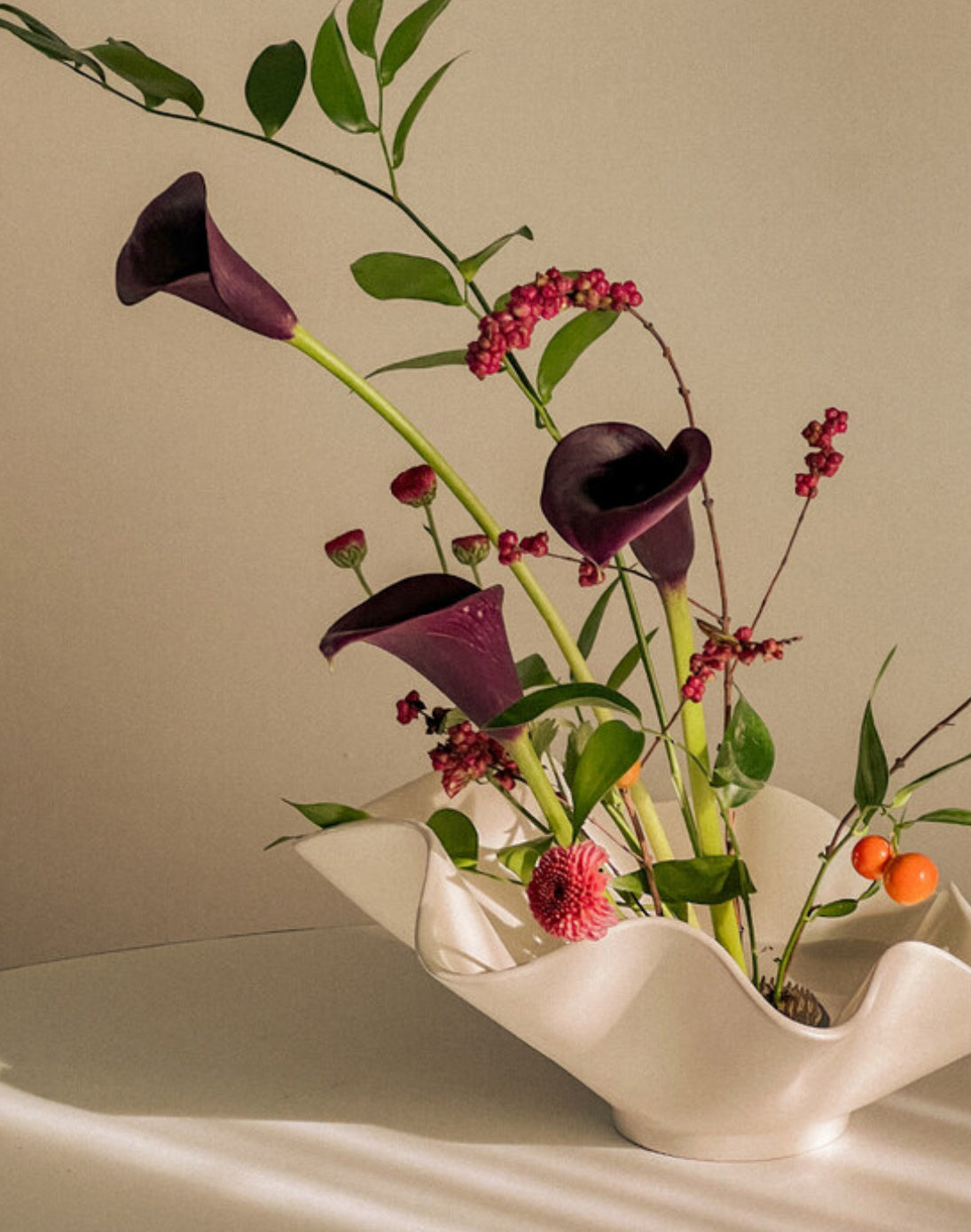 Ikebana Kenzan Ceramic Vase